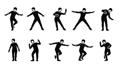 Hop Dance Step Icon Vector Illustration | Simple Dance Footwork Symbol | Step-by-Step Hop Movement Graphic