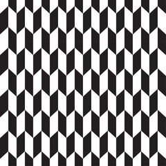 Abstract Black and White Chevron Seamless Pattern Background. Modern geometric tile texture with repeating zigzag arrows.