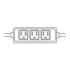 usb cable isolated on white background