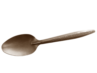 “Elegant silver metal spoon”