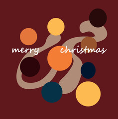Merry Christmas vector illustration of an abstract background