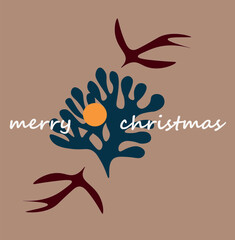 Merry Christmas vector illustration of an abstract background