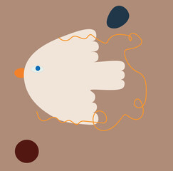 Merry Christmas vector illustration of an abstract background