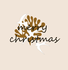 Merry Christmas vector illustration of an abstract background