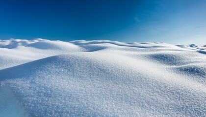 Untouched Pristine Snowdrift Textured Surface Holiday Field