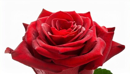 Beautiful Red Rose Isolated On White Background