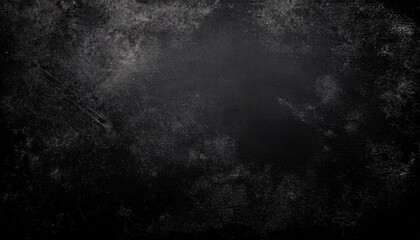 Abstract Black Background With Rough Distressed Aged Texture Gr