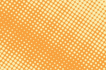 Pop art creative concept colorful comics book magazine cover. Polka dots colorful background. Cartoon halftone retro pattern. Abstract template design for poster, card, sale banner, empty bubble.