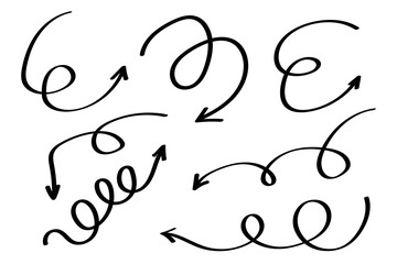 Business element icon in doodle style, arrow, infographic. Isolated vector illustration design. Hand drown business icon. Business idea concept.