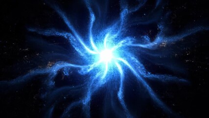 Celestial Cosmic Burst: A mesmerizing celestial phenomenon unfolds against a deep space canvas, showcasing a vibrant star cluster radiating intense light and cosmic energy.