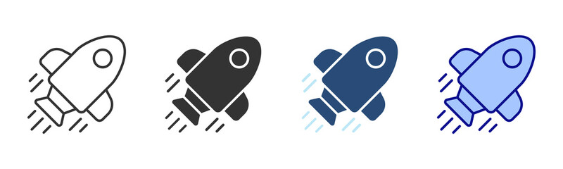 Startup Icon Set. Designed In Multi Style