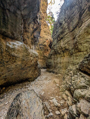 Mountain landscape: Imbros gorge. Crete, Greece