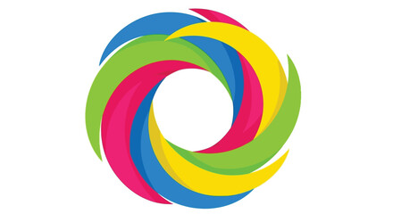 Obraz premium Colorful swirling abstract design representing creativity and innovation vibrant and dynamic.