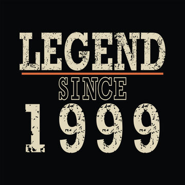 Celebrate the legend born in 1999 with this retro distressed graphic design, perfect for milestone birthdays and vintage apparel
