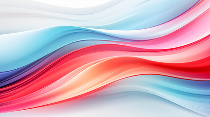 Vibrant Abstract Wave Patterns in Red and Blue Tones for Modern