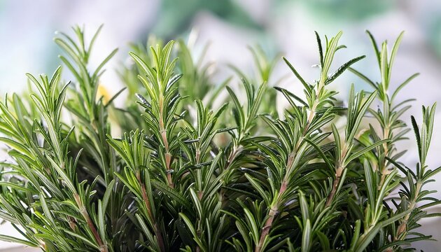 some fresh rosemary close up shot