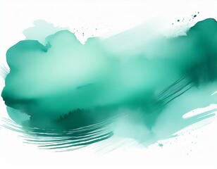 elegant mint green watercolor brushstroke with smooth