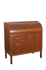 Roll-top secretary writing desk, silo, no bg, png, cut-out
