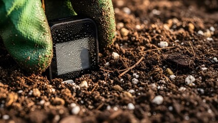 Smart Soil Sensor Monitoring Moisture in Organic Potting Mix