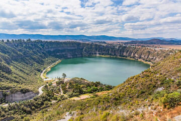Laguna Crater de Aljojuca, Estado de Puebla, M&eacute;xico.