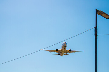 airplane in the sky