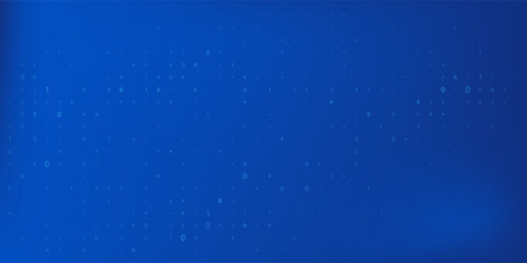Blue Binary Data Software Programming Code Background. Random Parts of Program Code. Digital Data Technology Concept. 1 0 Machine Code