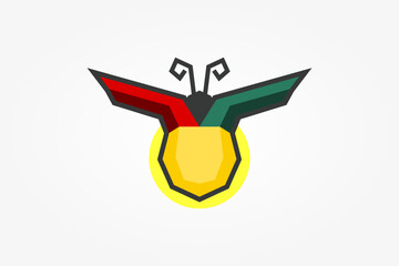 peace sign with wings