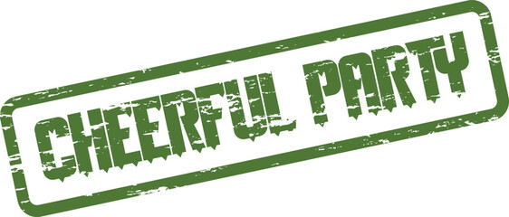 Cheerful Party Event Stamp Marking Festive Gatherings and Joyful Celebrations