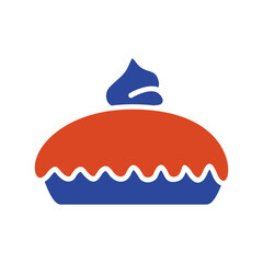 Thanksgiving Pumpkin Pie Dessert Icon