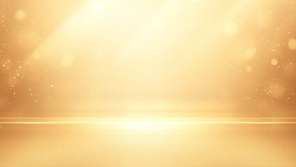 Golden Particles Stage Background
