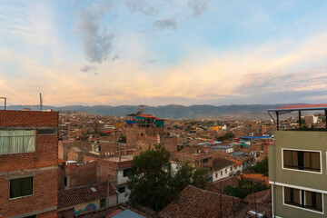 panorama of the old town of siena italy