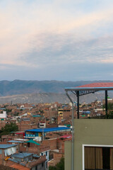 view of the city from above