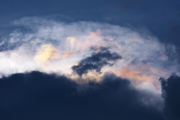 Obraz premium Beautiful rainbow sky before the storm