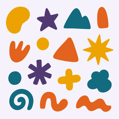 Vector set of design icons, symbols, and logos collection for web and illustration