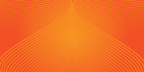 Vector abstract background with dynamic orange waves, lines and particles. vector
