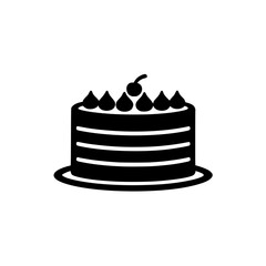 birthday cake vector illustration