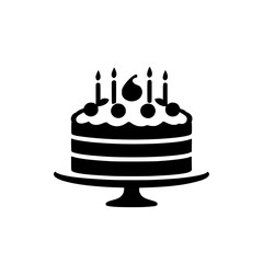 birthday cake vector illustration