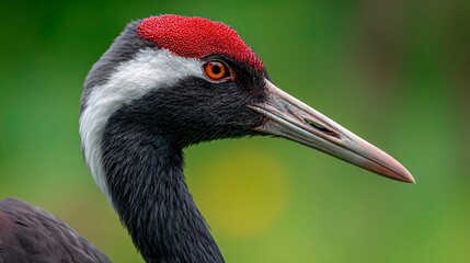 Naklejka premium Fathor standing tall with green grass background