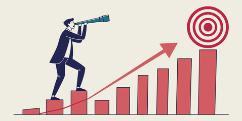 business people working, with office supplies around