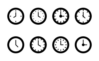 Clock icon vector. Time sign and symbol. watch icon