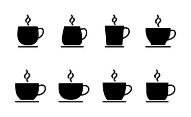 coffee cup icon vector. cup a coffee sign and symbol