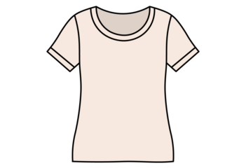 Women’s Short-Sleeve and Long-Sleeve Undershirt Set Illustration