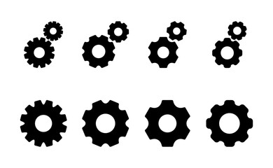 Setting icon vector. Cog sign and symbol. Gear Sign