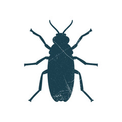 Cockroach Insect Silhouette Illustration Vector Template
