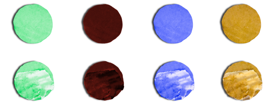 Solid Color and Textured Paper Circles Set