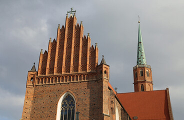 Gothic architecture of Wroclaw, Poland