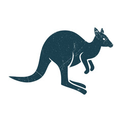 Kangaroo Silhouette Illustration Vector Template Design