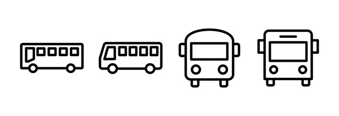 Bus icon vector illustration. bus sign and symbol. transport symbol