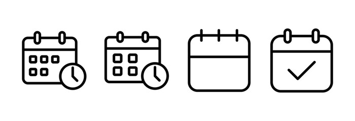 Calendar icon vector illustration. Calender sign and symbol. Schedule icon symbol
