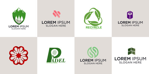 Collection of modern, versatile logo templates perfect for branding any professional business venture instantly